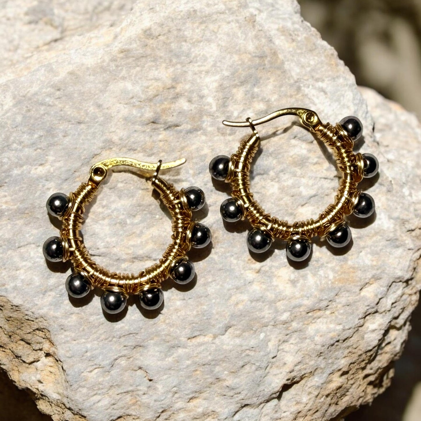 Arracadas de Cuarzos Naturales