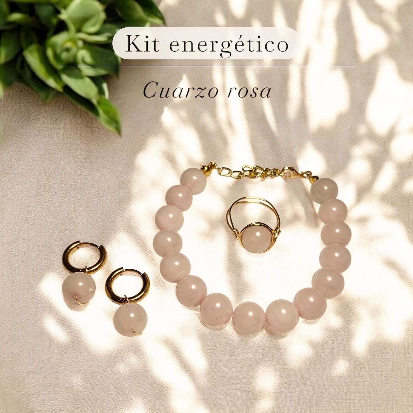 Kit de Joyería Energética|Anillo, Aretes y Pulsera