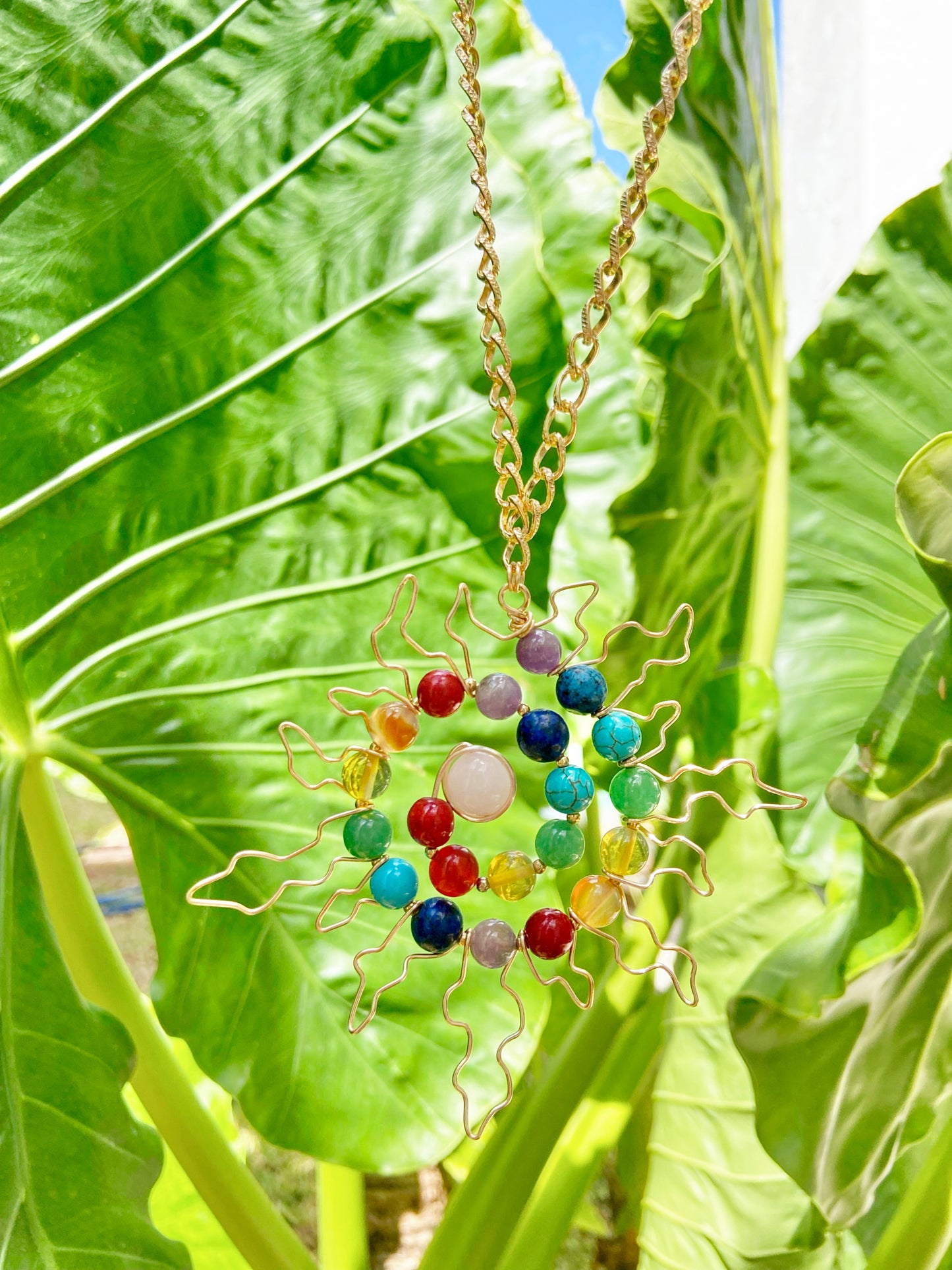 Collar sol sagrado 7 chakras