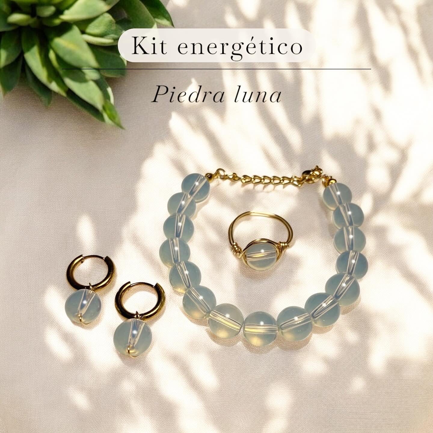 Kit de Joyería Energética|Anillo, Aretes y Pulsera