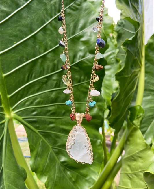 Collar de cuarzos engarzados✨