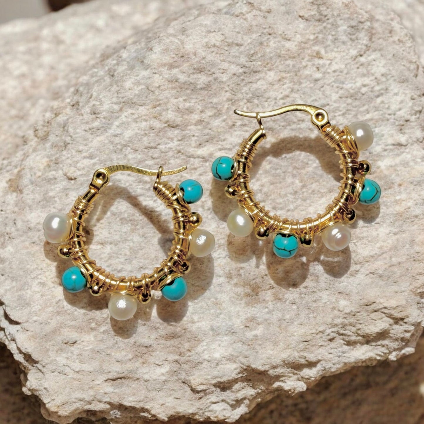 Arracadas de Cuarzos Naturales