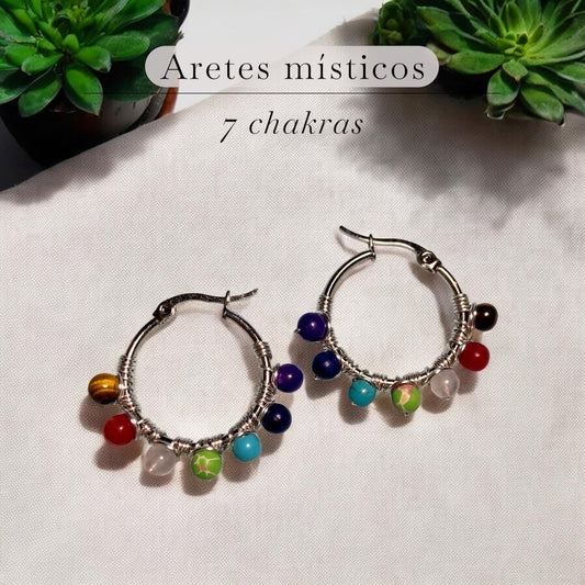 Aretes de 7 chakras