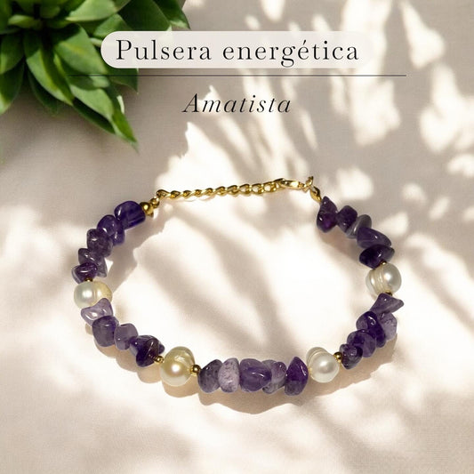 ✨ Pulseras de Cuarzos Naturales & Perla de Río