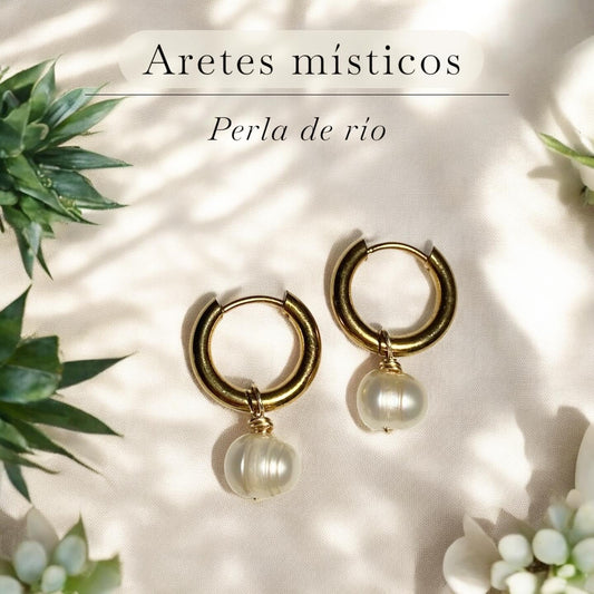 Aretes de cuarzos naturales🌱