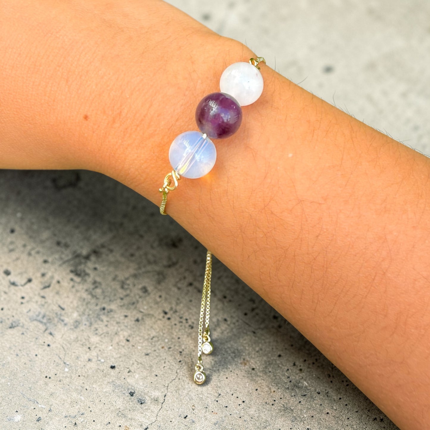 ✨ Pulsera Ajustable de Cuarzo Natural