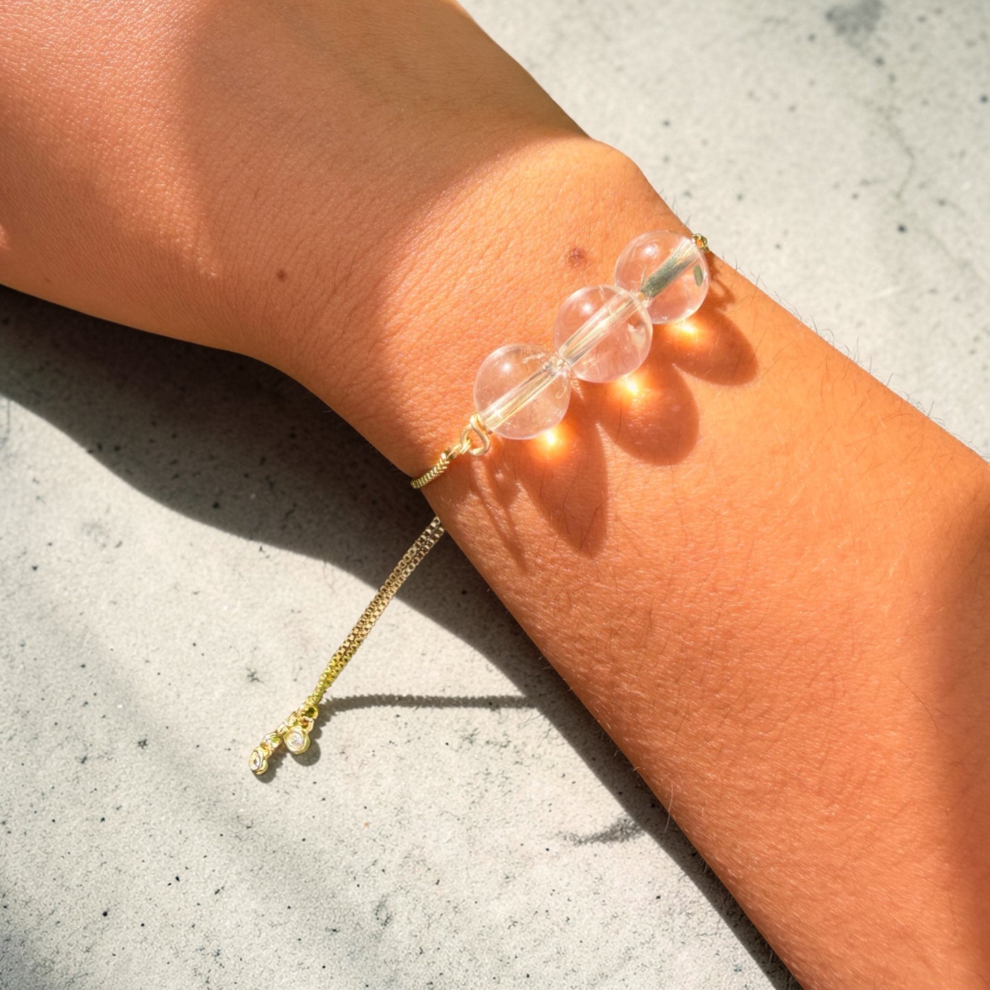 ✨ Pulsera Ajustable de Cuarzo Natural