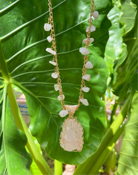Collar de cuarzos engarzados✨