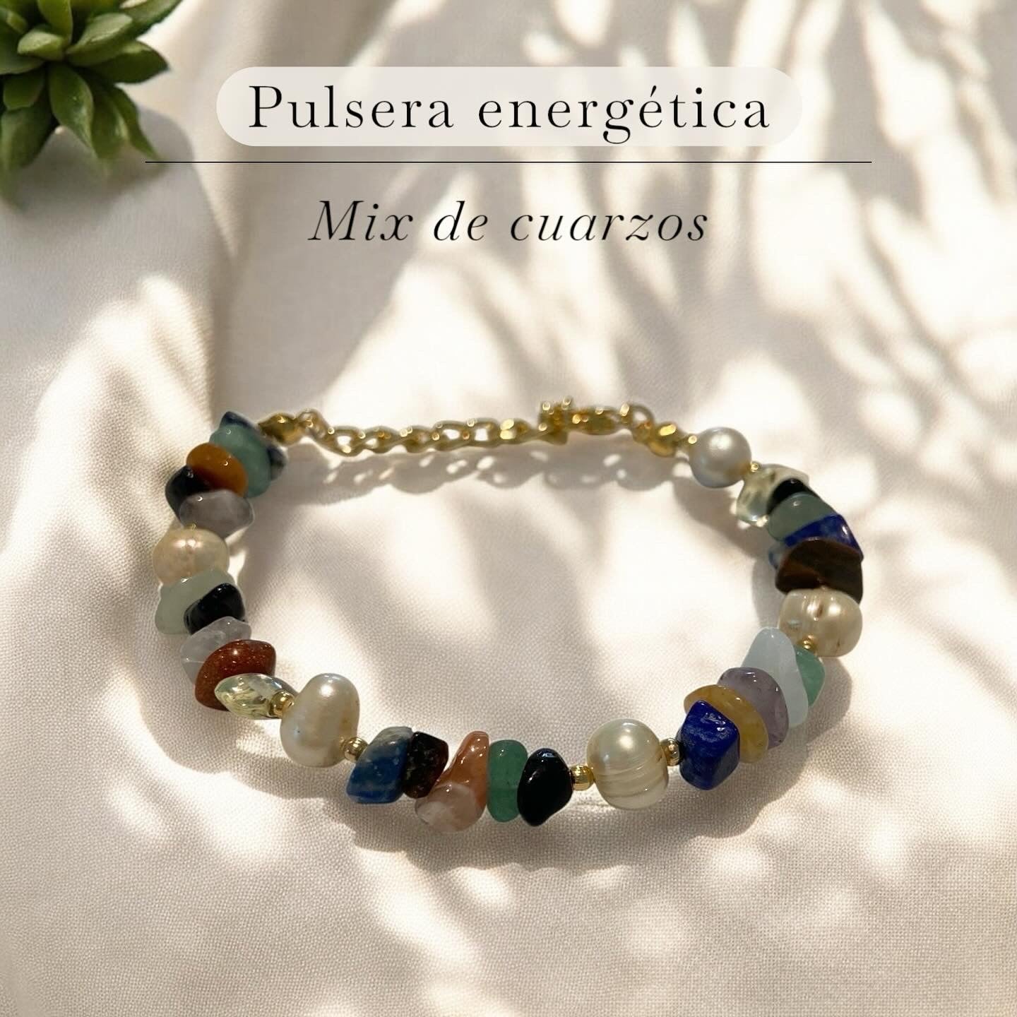 ✨ Pulseras de Cuarzos Naturales & Perla de Río