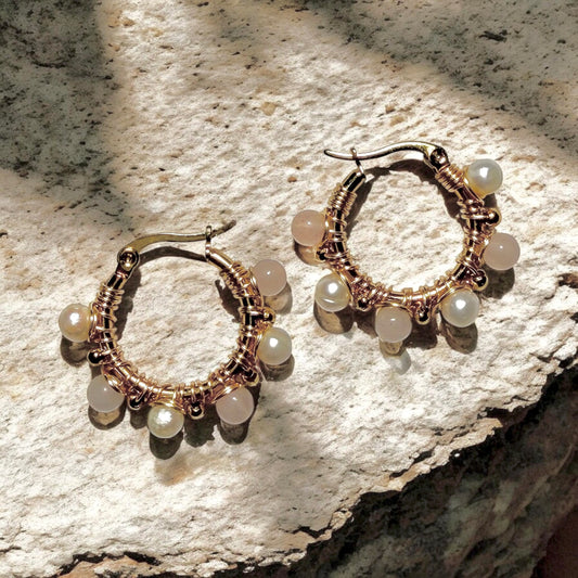 Arracadas de Cuarzos Naturales